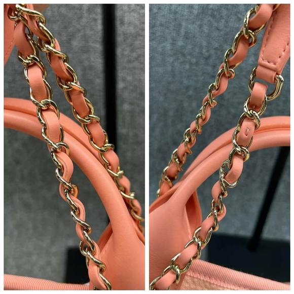 100% Authentic CHANEL DeauVille Cloth Satchel - Picture 11 of 16